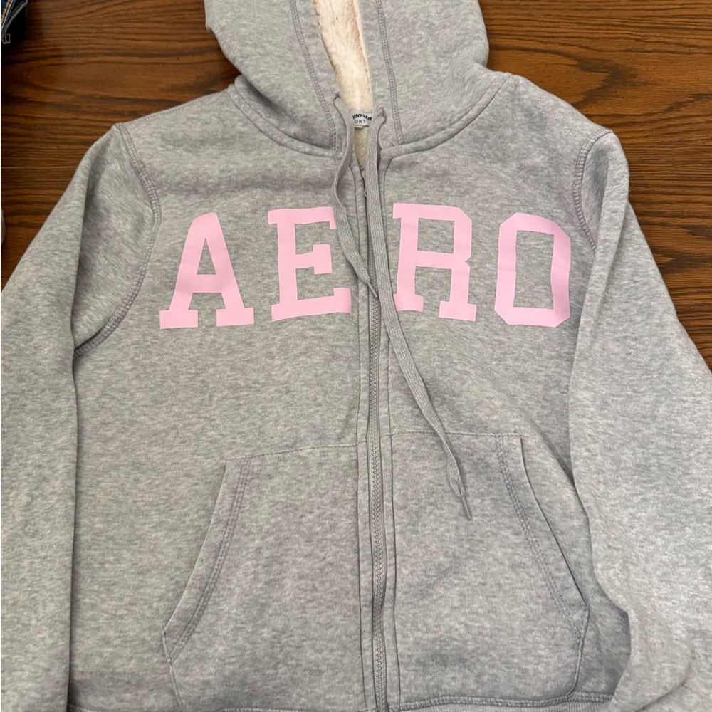 Aeropostale Gray Hoodie Jacket